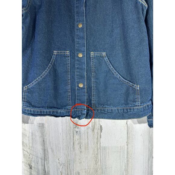 Hot Cotton By Marc Ware Denim Jacket Size Medium 100% Cotton READ - Picture 8 of 10